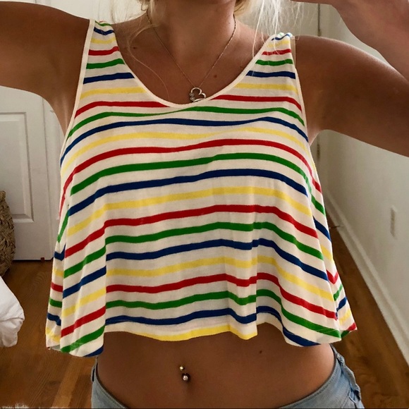 Forever 21 Tops - colorful crop/tank top